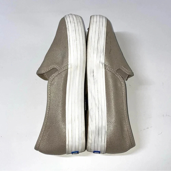 Keds Triple Decker Platform Slip On Fashion Sneakers Metallic Gold Size 7.5 - Picture 5 of 8